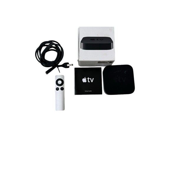 Apple TV 2nd Generation A1378 Streaming Media Player MC572LL/A- W/ Remote-Tested - Picture 1 of 12